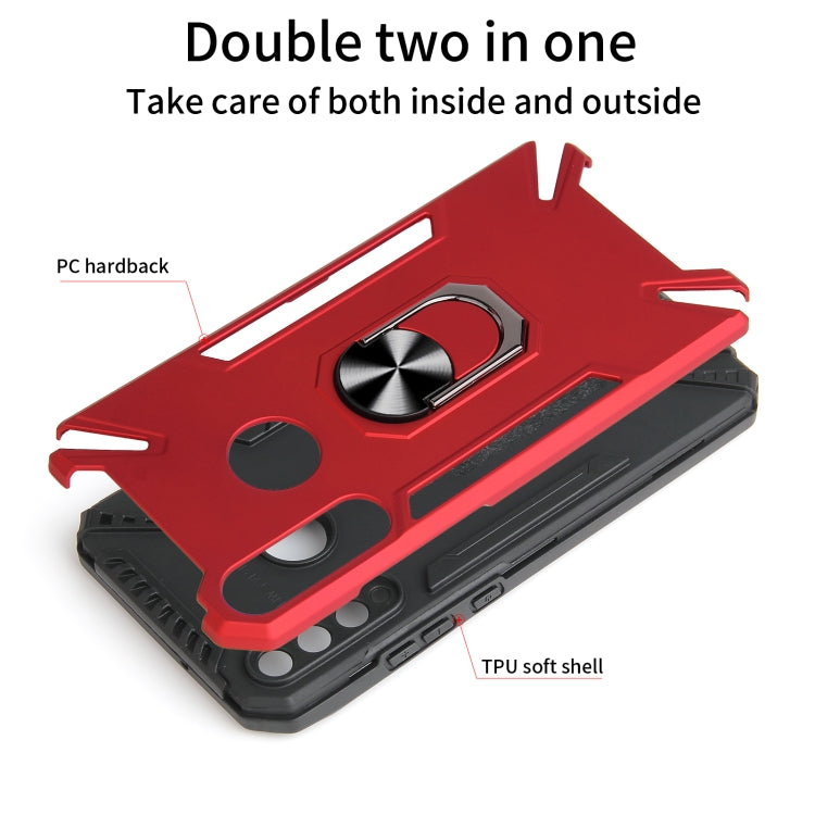For Huawei Y7p PC + TPU Protective Case with 360 Degrees Rotatable Ring Holder