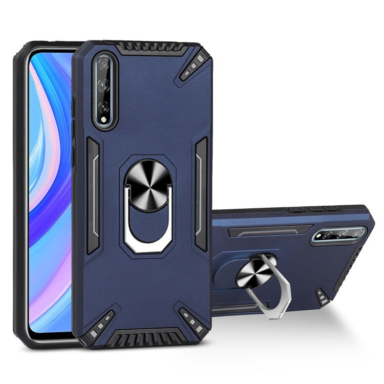 For Huawei Y8p PC + TPU Protective Case with 360 Degrees Rotatable Ring Holder