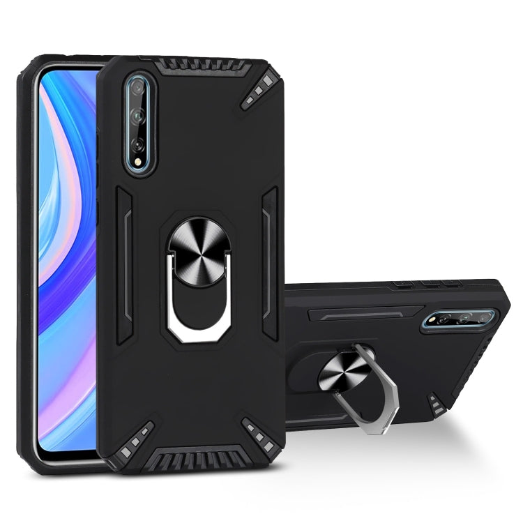 For Huawei Y8p PC + TPU Protective Case with 360 Degrees Rotatable Ring Holder