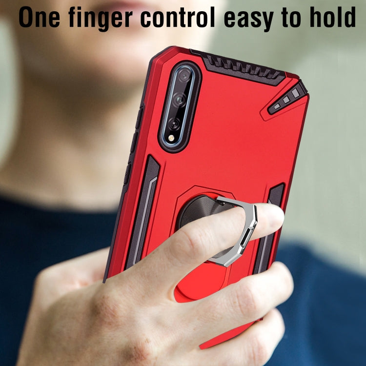 For Huawei Y8p PC + TPU Protective Case with 360 Degrees Rotatable Ring Holder