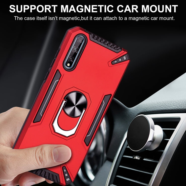 For Huawei Y8p PC + TPU Protective Case with 360 Degrees Rotatable Ring Holder