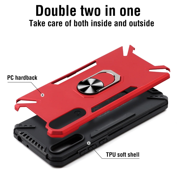 For Huawei Y8p PC + TPU Protective Case with 360 Degrees Rotatable Ring Holder