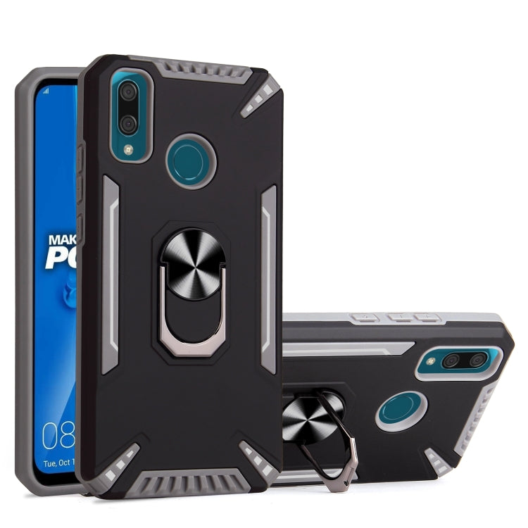 For Huawei Y9 2019 PC + TPU Protective Case with 360 Degrees Rotatable Ring Holder