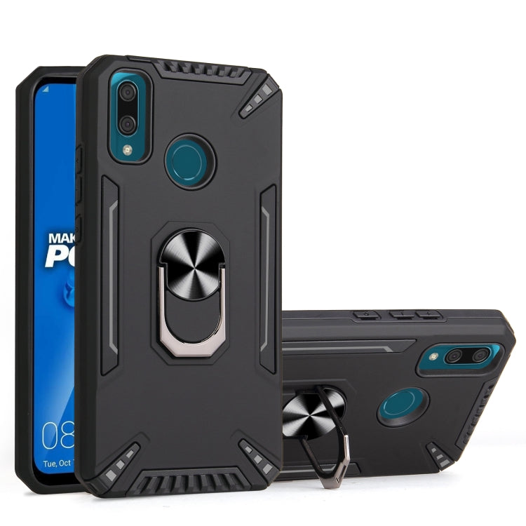 For Huawei Y9 2019 PC + TPU Protective Case with 360 Degrees Rotatable Ring Holder