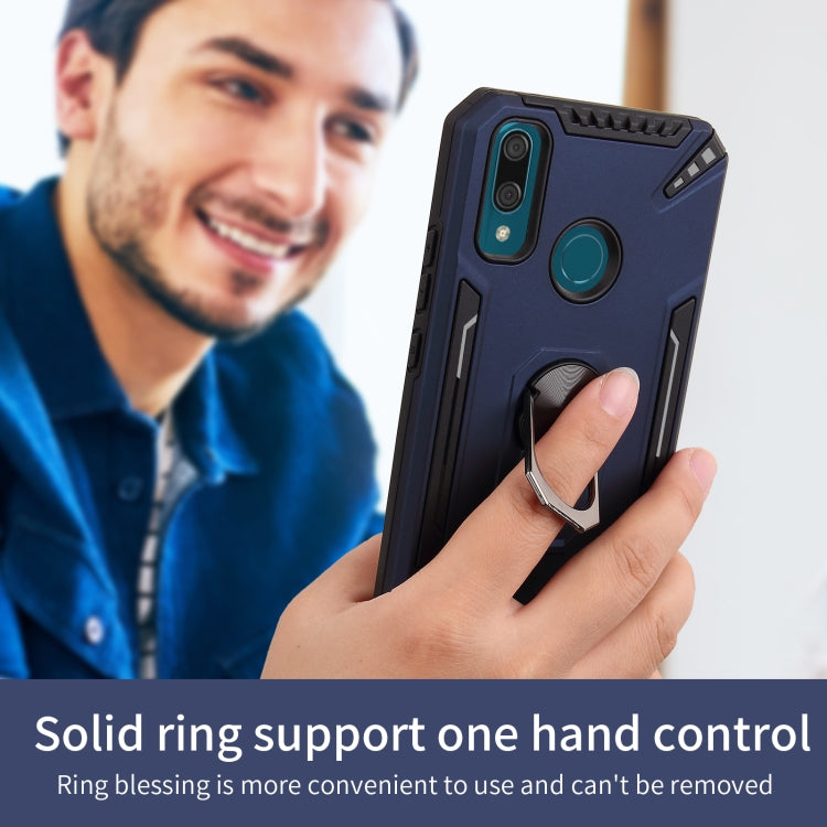For Huawei Y9 2019 PC + TPU Protective Case with 360 Degrees Rotatable Ring Holder