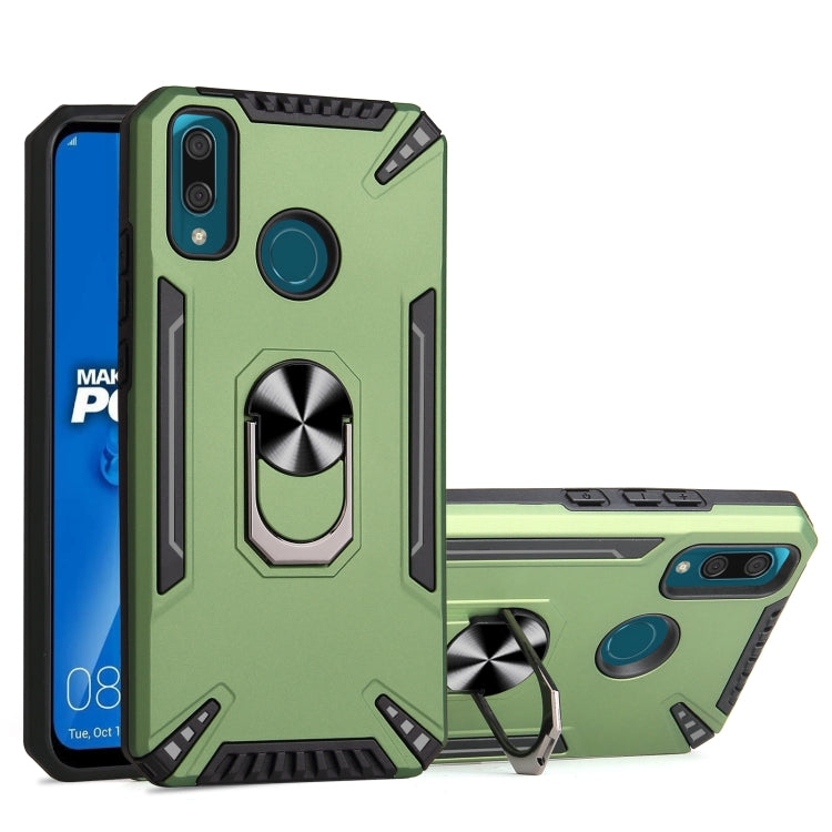 For Huawei Y9 2019 PC + TPU Protective Case with 360 Degrees Rotatable Ring Holder