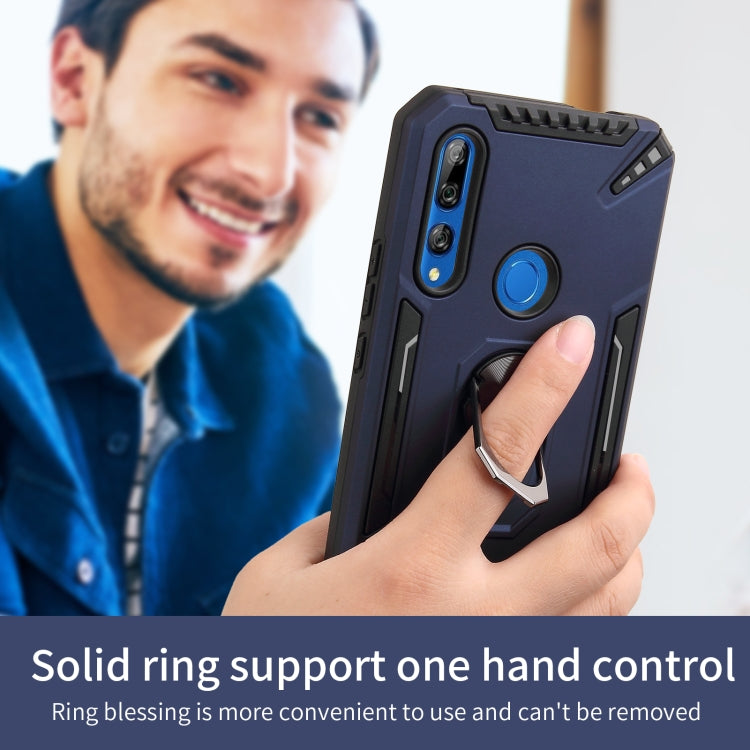For Huawei Y9 Prime 2019 PC + TPU Protective Case with 360 Degrees Rotatable Ring Holder