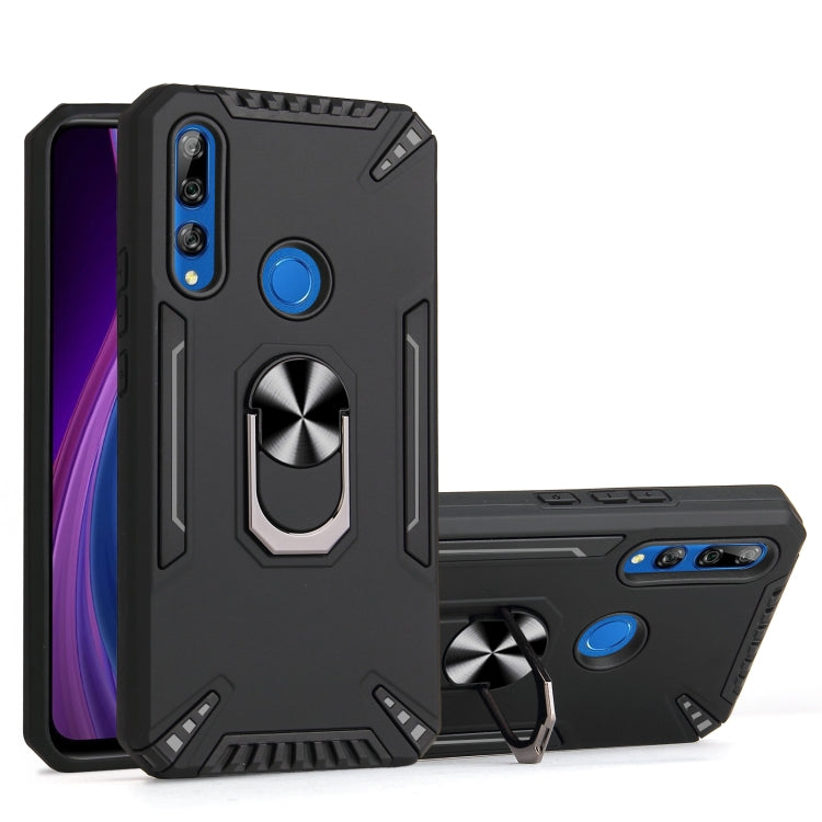For Huawei Y9 Prime 2019 PC + TPU Protective Case with 360 Degrees Rotatable Ring Holder