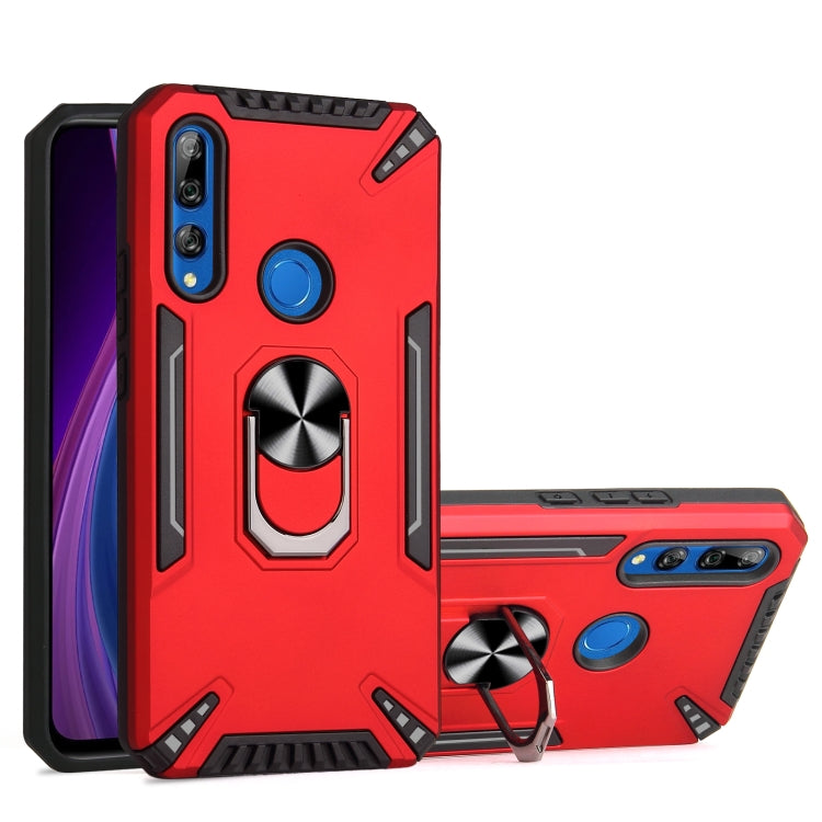 For Huawei Y9 Prime 2019 PC + TPU Protective Case with 360 Degrees Rotatable Ring Holder