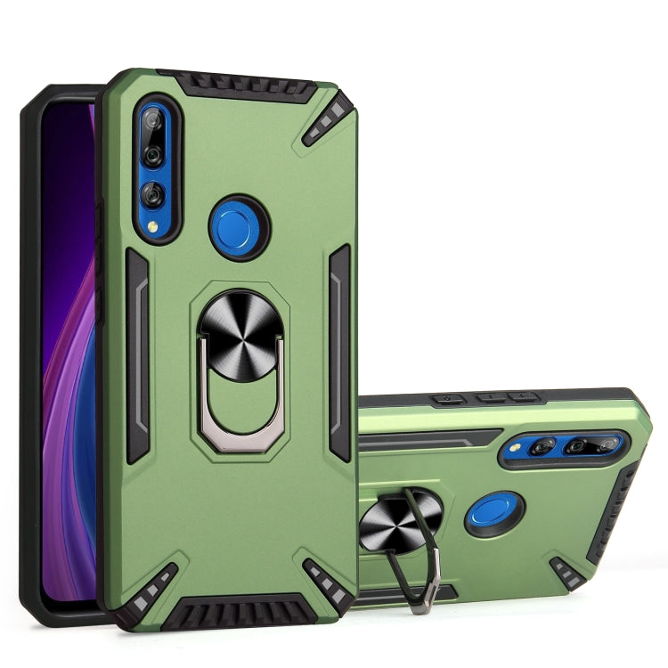 For Huawei Y9 Prime 2019 PC + TPU Protective Case with 360 Degrees Rotatable Ring Holder