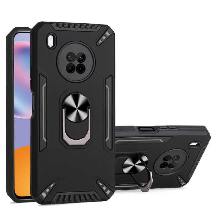 For Huawei Y9a PC + TPU Protective Case with 360 Degrees Rotatable Ring Holder