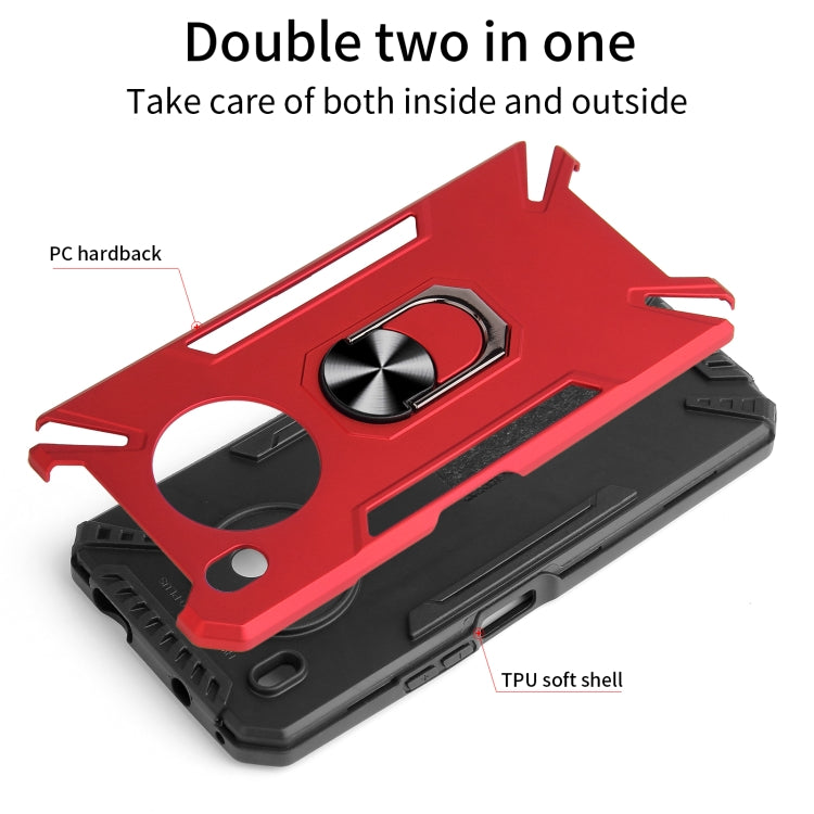 For Huawei Y9a PC + TPU Protective Case with 360 Degrees Rotatable Ring Holder