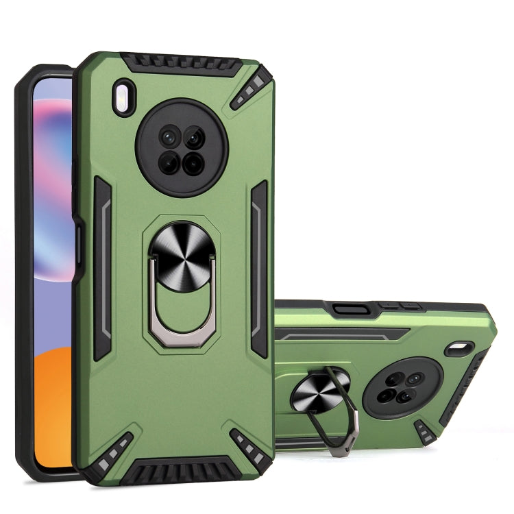 For Huawei Y9a PC + TPU Protective Case with 360 Degrees Rotatable Ring Holder