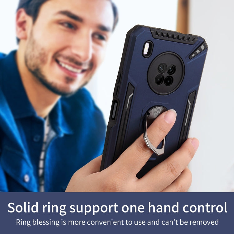 For Huawei Y9a PC + TPU Protective Case with 360 Degrees Rotatable Ring Holder