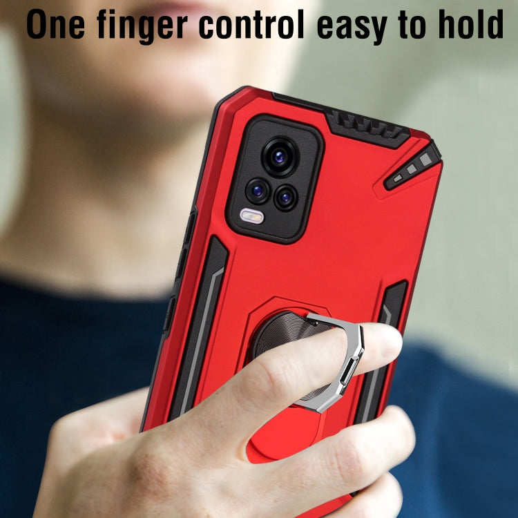 For vivo V20 PC + TPU Protective Case with 360 Degrees Rotatable Ring Holder