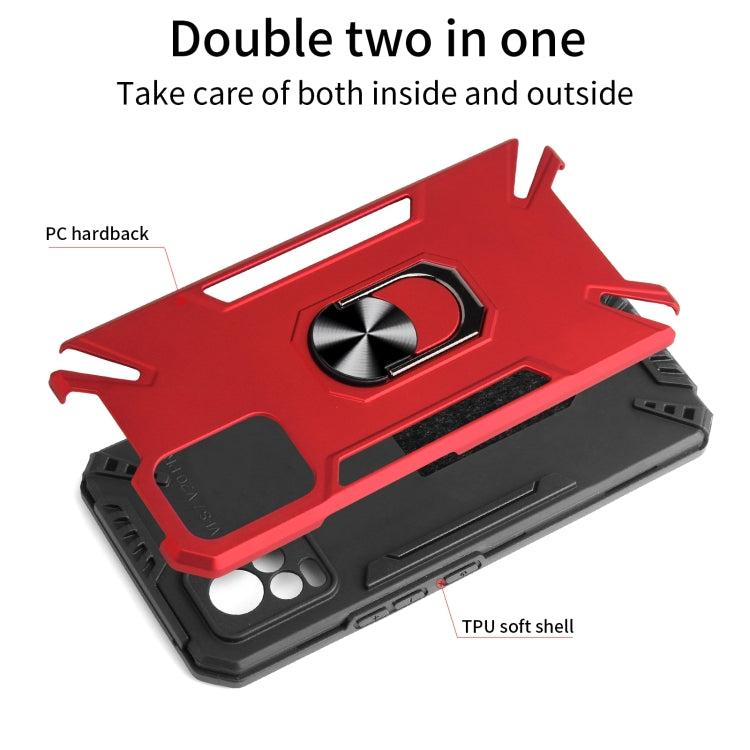 For vivo V20 Pro PC + TPU Protective Case with 360 Degrees Rotatable Ring Holder
