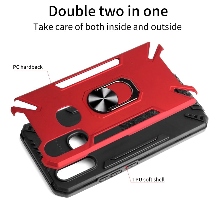 For vivo Y11 / Y12 / Y15 / Y17 PC + TPU Protective Case with 360 Degrees Rotatable Ring Holder