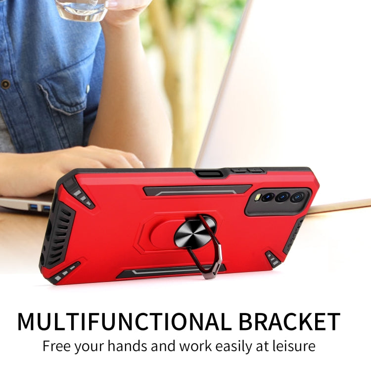 For vivo Y20 PC + TPU Protective Case with 360 Degrees Rotatable Ring Holder