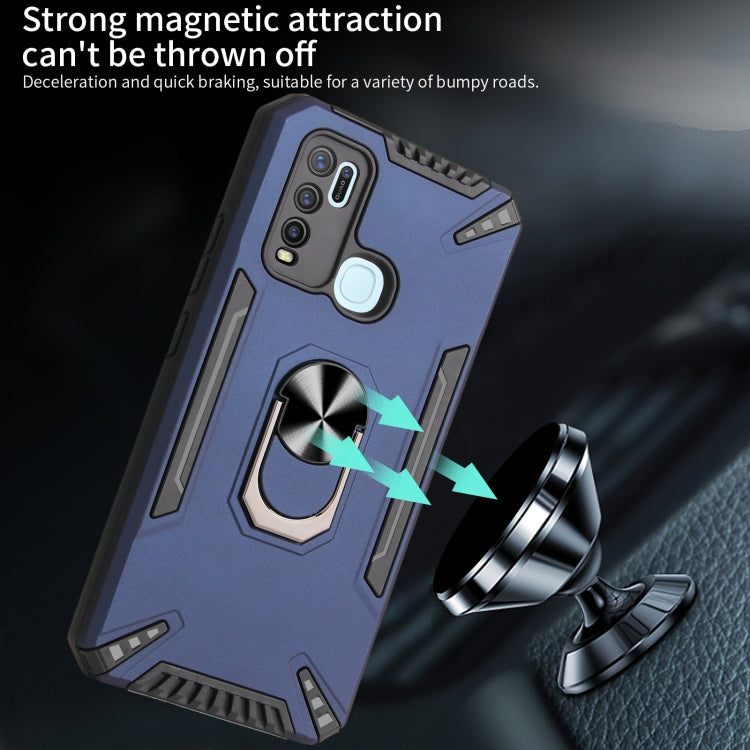 For vivo Y50 PC + TPU Protective Case with 360 Degrees Rotatable Ring Holder