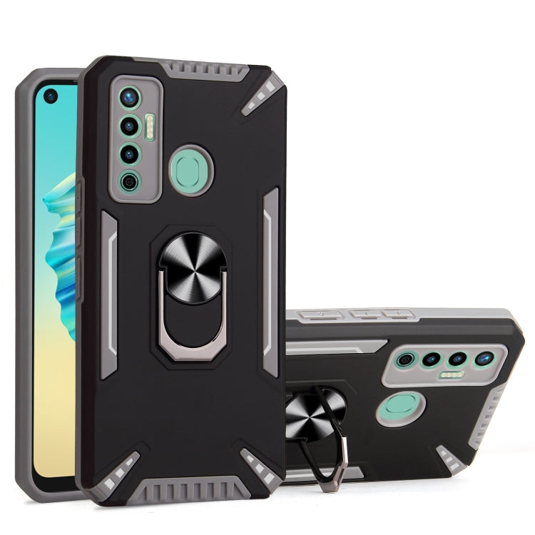 For Tecno Camon 17 PC + TPU Protective Case with 360 Degrees Rotatable Ring Holder