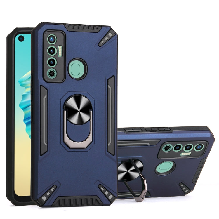 For Tecno Camon 17 PC + TPU Protective Case with 360 Degrees Rotatable Ring Holder