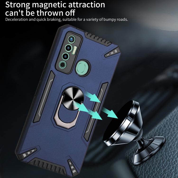 For Tecno Camon 17 PC + TPU Protective Case with 360 Degrees Rotatable Ring Holder
