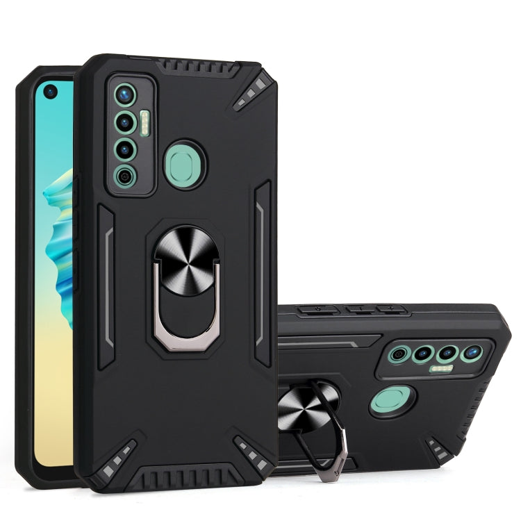 For Tecno Camon 17 PC + TPU Protective Case with 360 Degrees Rotatable Ring Holder
