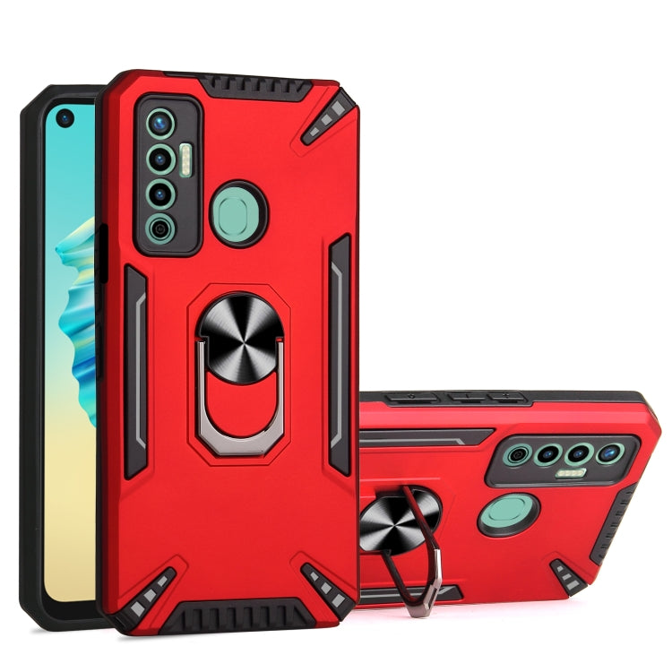 For Tecno Camon 17 PC + TPU Protective Case with 360 Degrees Rotatable Ring Holder