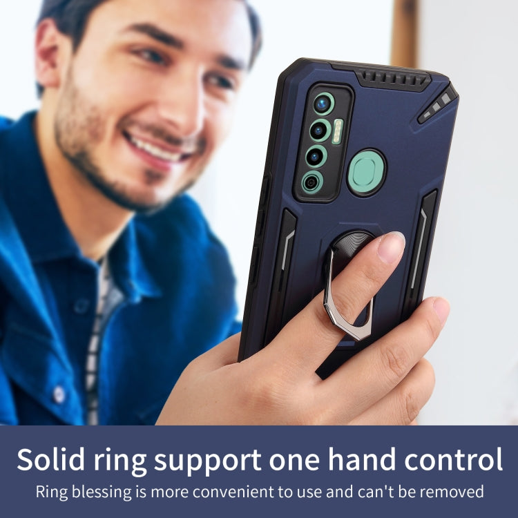For Tecno Camon 17 PC + TPU Protective Case with 360 Degrees Rotatable Ring Holder
