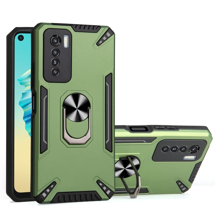 For Tecno Camon 17 Pro PC + TPU Protective Case with 360 Degrees Rotatable Ring Holder