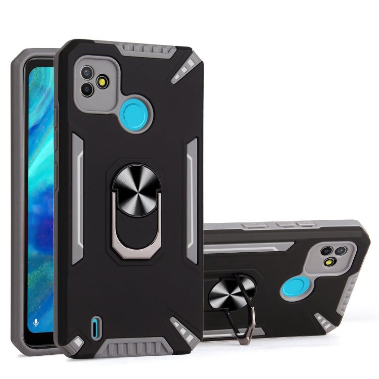 For Tecno Pop 5 PC + TPU Protective Case with 360 Degrees Rotatable Ring Holder