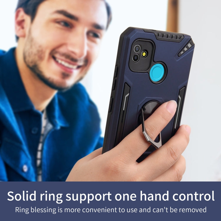 For Tecno Pop 5 PC + TPU Protective Case with 360 Degrees Rotatable Ring Holder