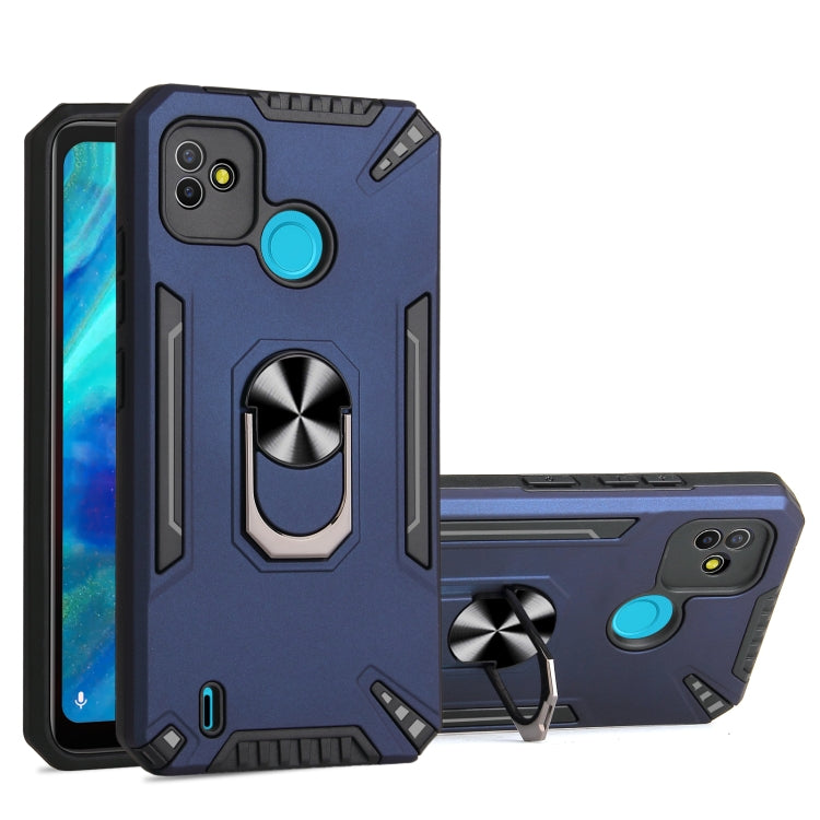 For Tecno Pop 5 PC + TPU Protective Case with 360 Degrees Rotatable Ring Holder