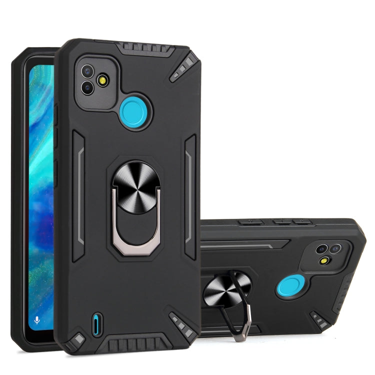 For Tecno Pop 5 PC + TPU Protective Case with 360 Degrees Rotatable Ring Holder
