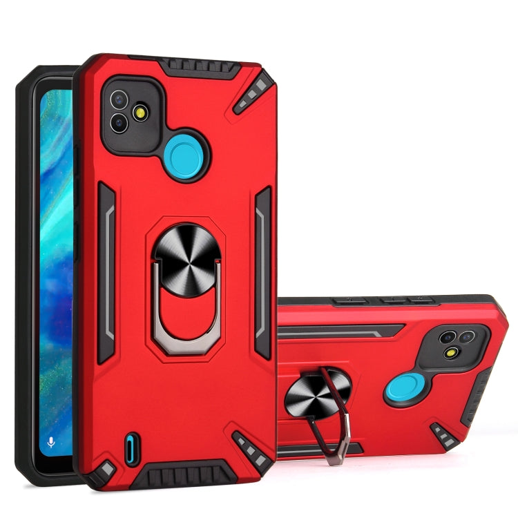 For Tecno Pop 5 PC + TPU Protective Case with 360 Degrees Rotatable Ring Holder