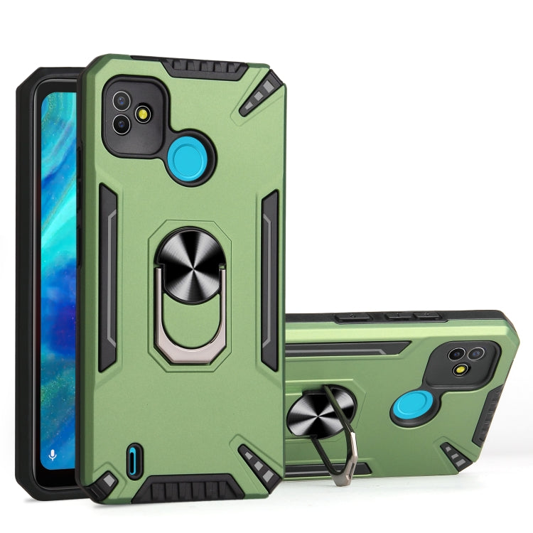 For Tecno Pop 5 PC + TPU Protective Case with 360 Degrees Rotatable Ring Holder