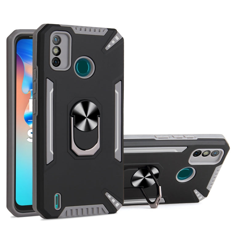 For Tecno Spark 6 Go PC + TPU Protective Case with 360 Degrees Rotatable Ring Holder