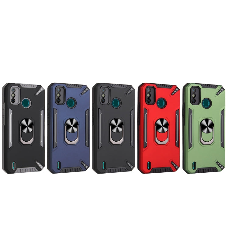 For Tecno Spark 6 Go PC + TPU Protective Case with 360 Degrees Rotatable Ring Holder