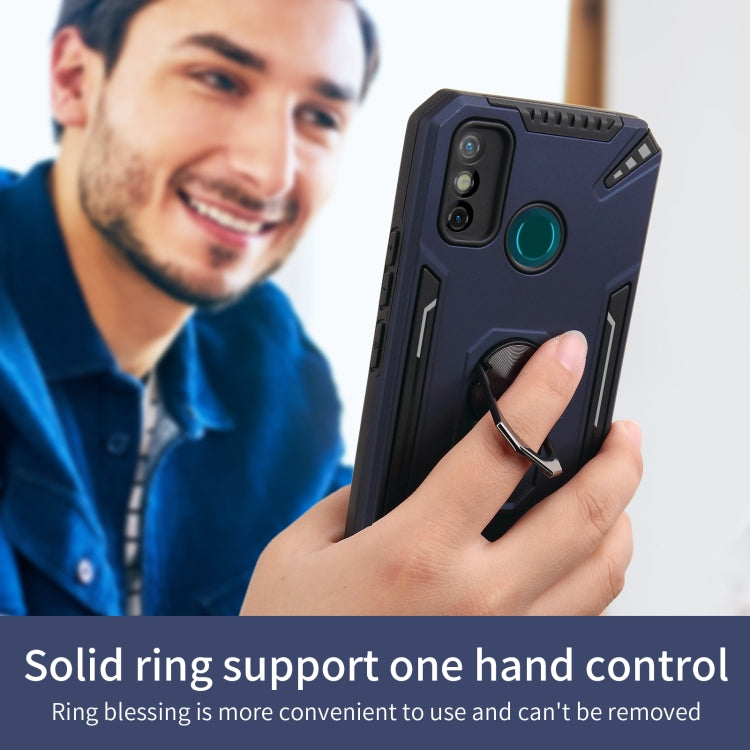 For Tecno Spark 6 Go PC + TPU Protective Case with 360 Degrees Rotatable Ring Holder