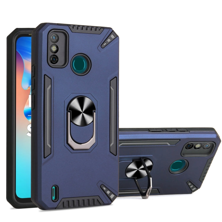 For Tecno Spark 6 Go PC + TPU Protective Case with 360 Degrees Rotatable Ring Holder