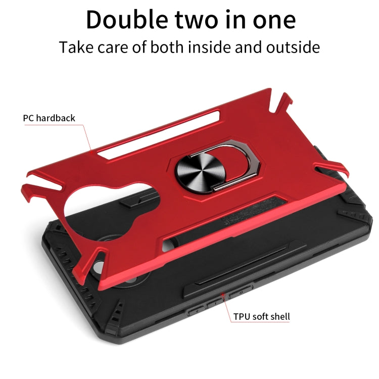 For Tecno Spark 6 PC + TPU Protective Case with 360 Degrees Rotatable Ring Holder