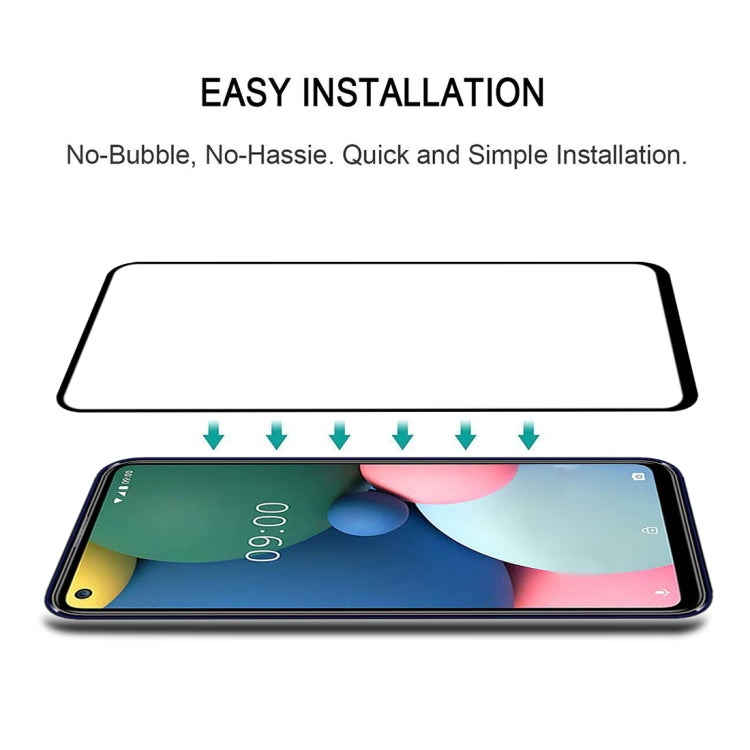 For LG W41+ Full Glue Full Screen Tempered Glass Film