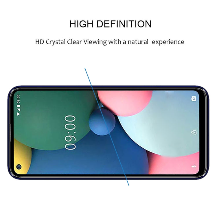 For LG W41+ 25 PCS Full Glue Full Screen Tempered Glass Film