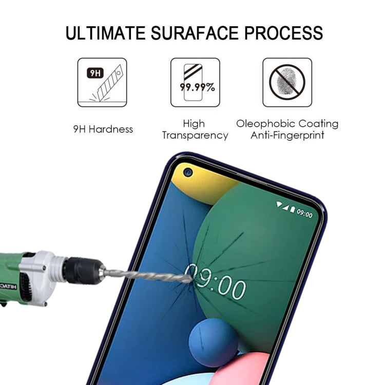 For LG W41+ 25 PCS Full Glue Full Screen Tempered Glass Film