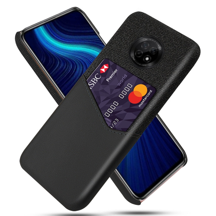 For Huawei Enjoy 20 Plus 5G Cloth Texture PC + PU Leather Back Cover Shockproof Case with Card Slot