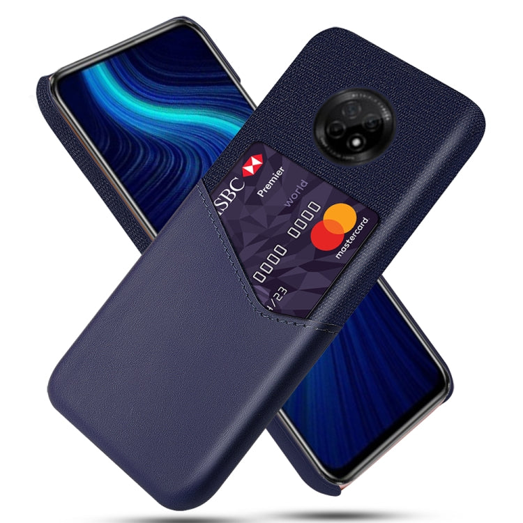 For Huawei Enjoy 20 Plus 5G Cloth Texture PC + PU Leather Back Cover Shockproof Case with Card Slot