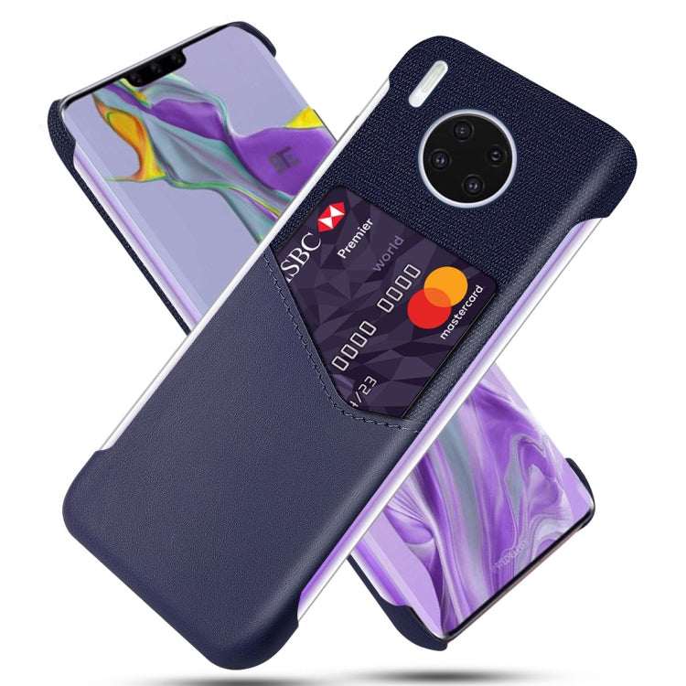 For Huawei Mate 30 Pro Cloth Texture PC + PU Leather Back Cover Shockproof Case with Card Slot