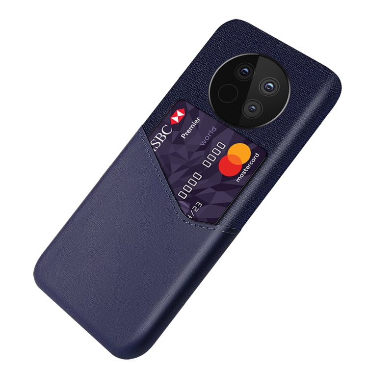 For Huawei Mate 40 Cloth Texture PC + PU Leather Back Cover Shockproof Case with Card Slot