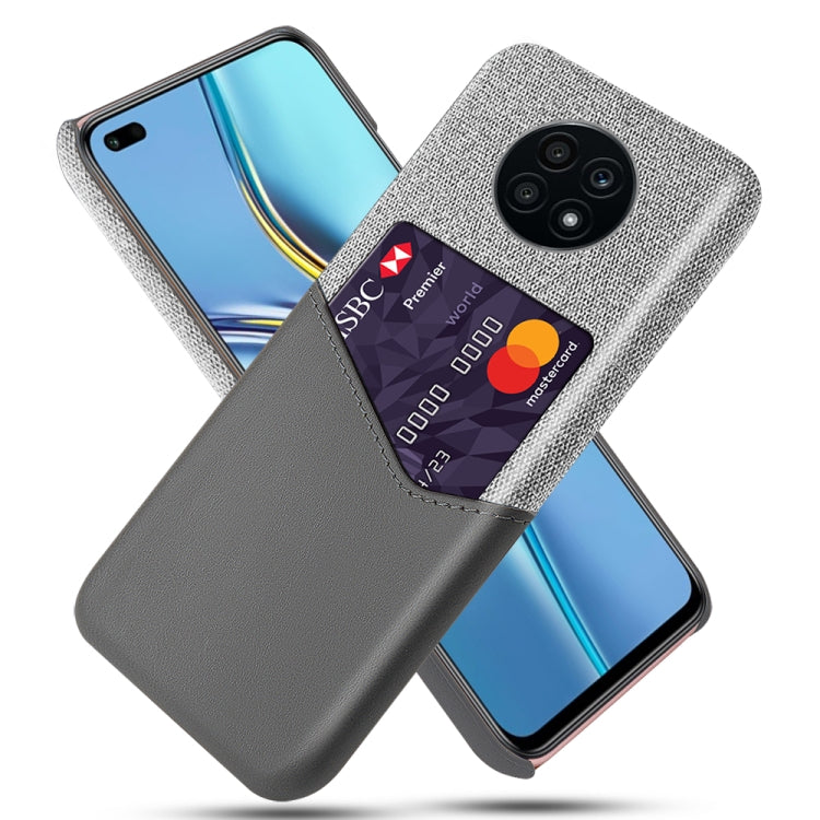 For Huawei nova 8i Cloth Texture PC + PU Leather Back Cover Shockproof Case with Card Slot