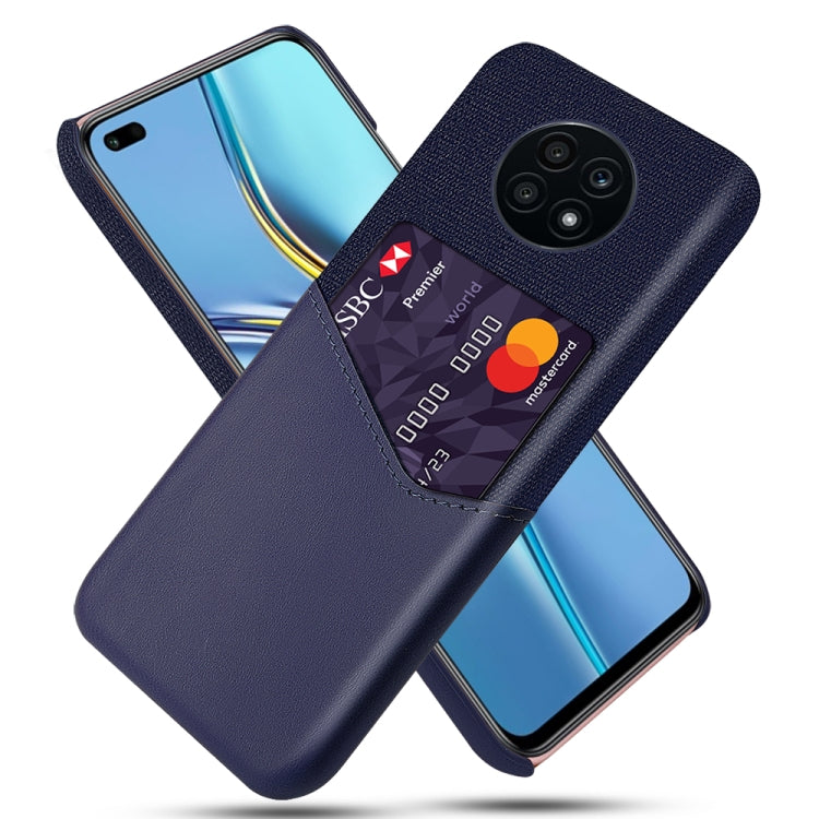 For Huawei nova 8i Cloth Texture PC + PU Leather Back Cover Shockproof Case with Card Slot